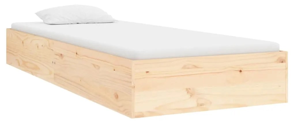 Estrutura de cama solteiro 90x190 cm madeira maciça