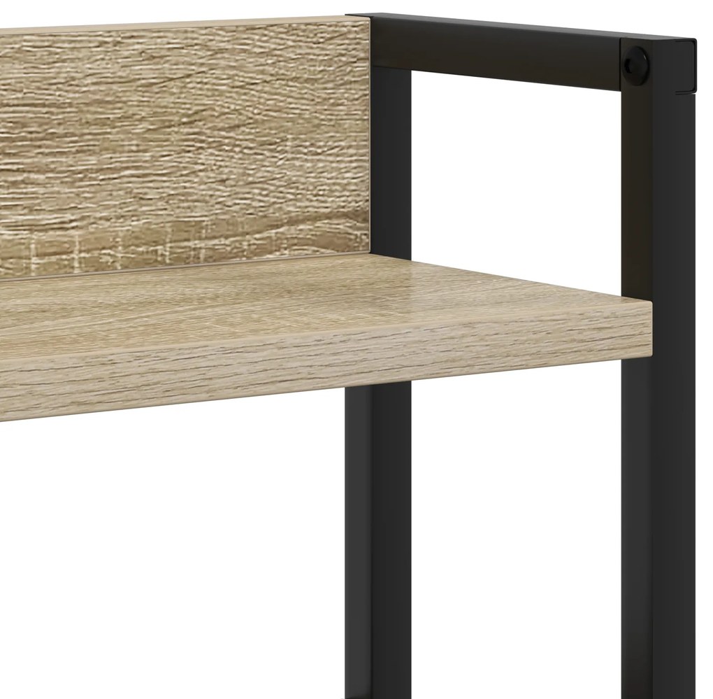 Cabeceira de armazenamento com prateleira Carvalho sonoma 80 cm