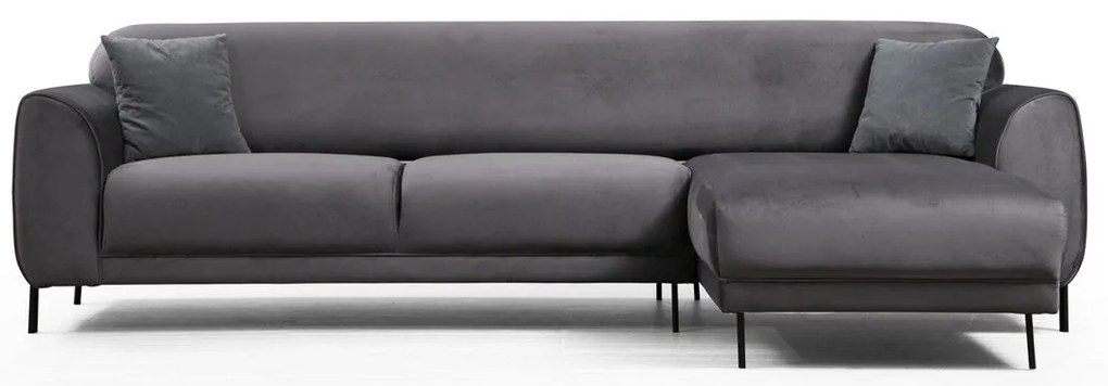 Sofá-Cama de Canto Image Corner – Antracite – 287 x 169 cm