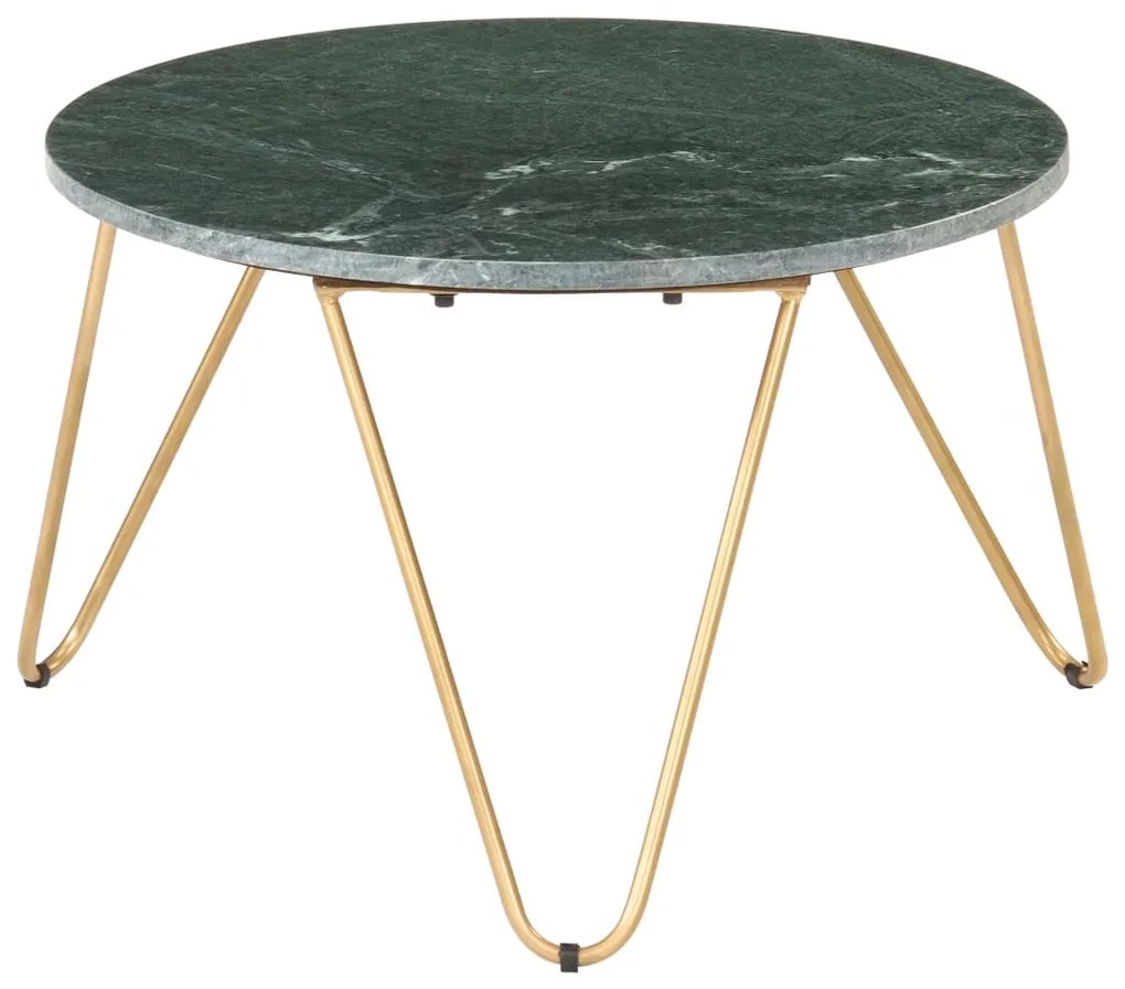 Mesa centro 65x65x42cm pedra genuína textura mármore verde