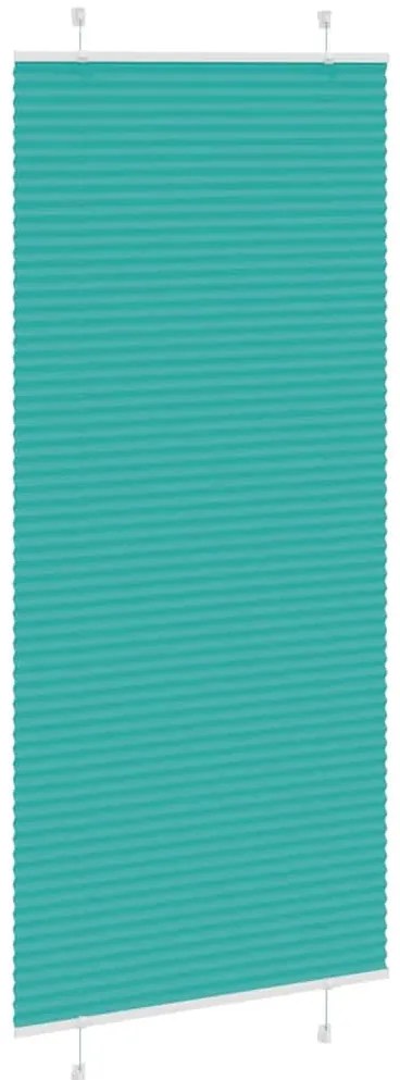 Gasolina verde Plissada Cega 95x200 cm Largura Tecido 94,4 cm