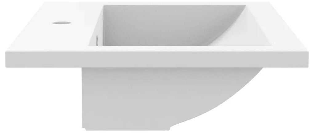 Lavatório de granito 600x450x120 mm branco