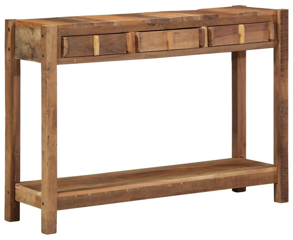 Mesa de Console 107x33x76 cm Madeira Recuperada