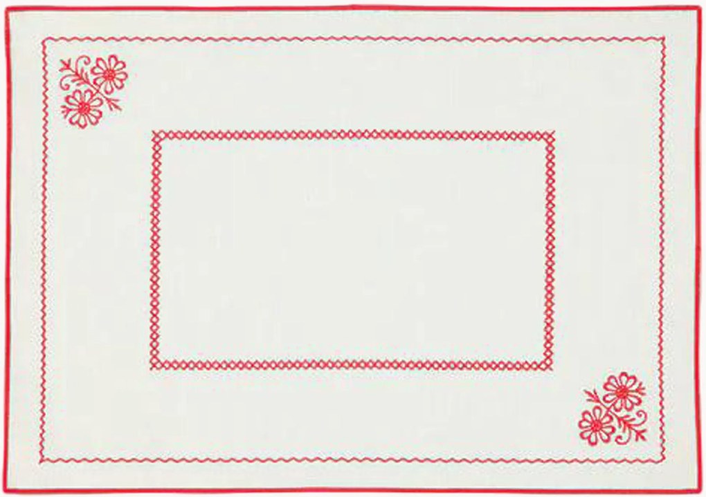 Individual de mesa com bordado Berço
