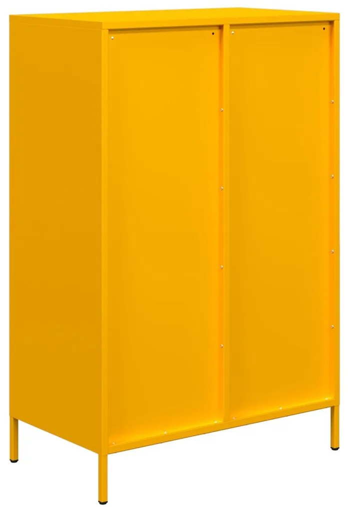 Móvel alto 68x39x101,5 cm aço amarelo mostarda