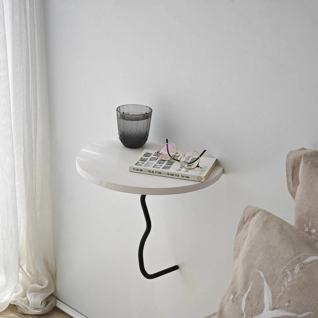 Prateleira de Parede Leo – Preto e Branco – 35 cm x 35 cm