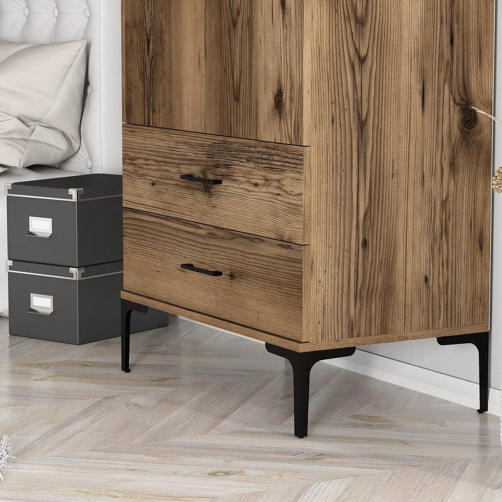 Roupeiro Kumsal T – Nogueira – 80x47,5x201,4 cm