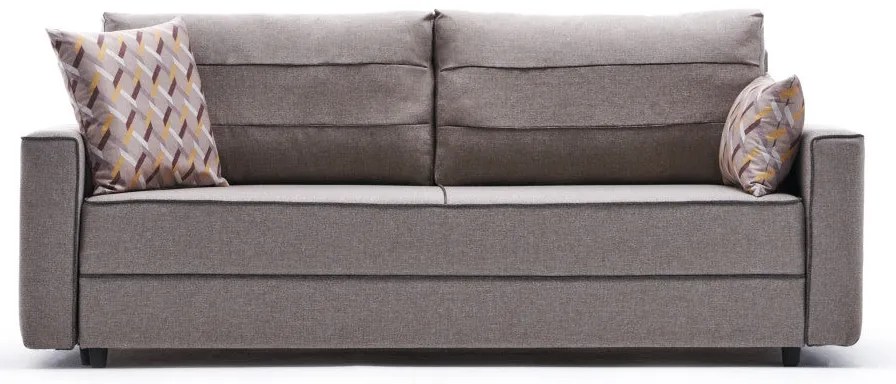 Sofá-cama de 3 lugares Ece – Creme – 215x88x90 cm
