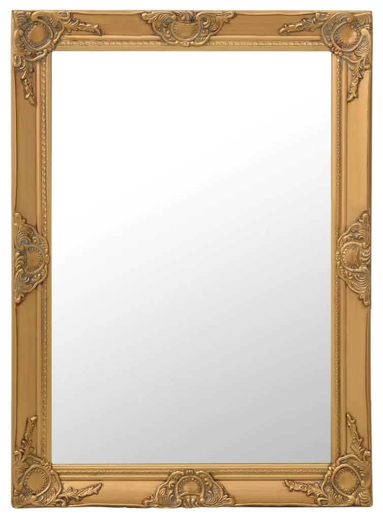 Espelho de parede estilo barroco 60x80 cm dourado