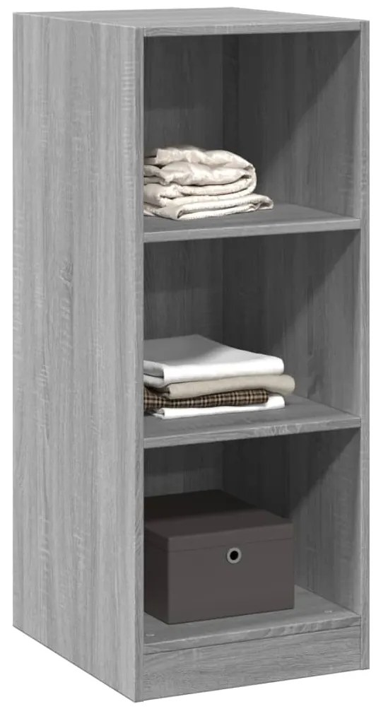 Roupeiro 48x41x102 cm derivados de madeira cinzento sonoma