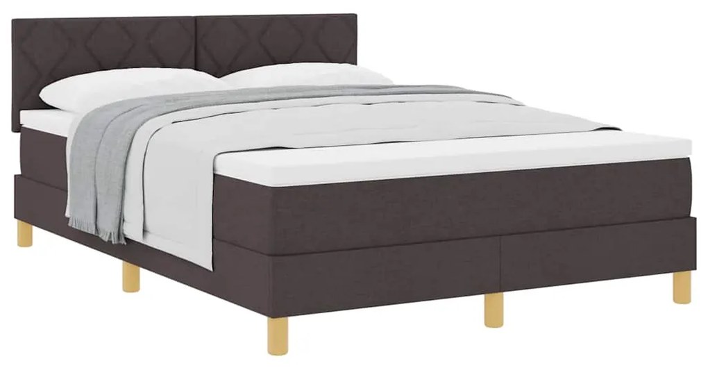 Cama Box com Colchão Castanha 140x200 cm Tecido
