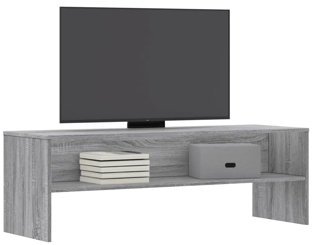 Móvel de TV 120x40x40 cm derivados de madeira cinzento sonoma