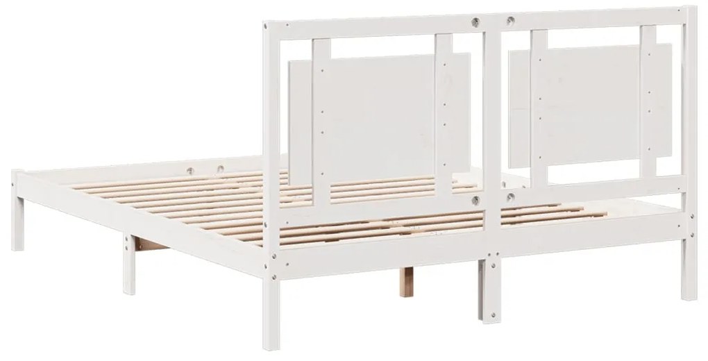 Cama extra longa sem colchão 140x210 cm madeira maciça