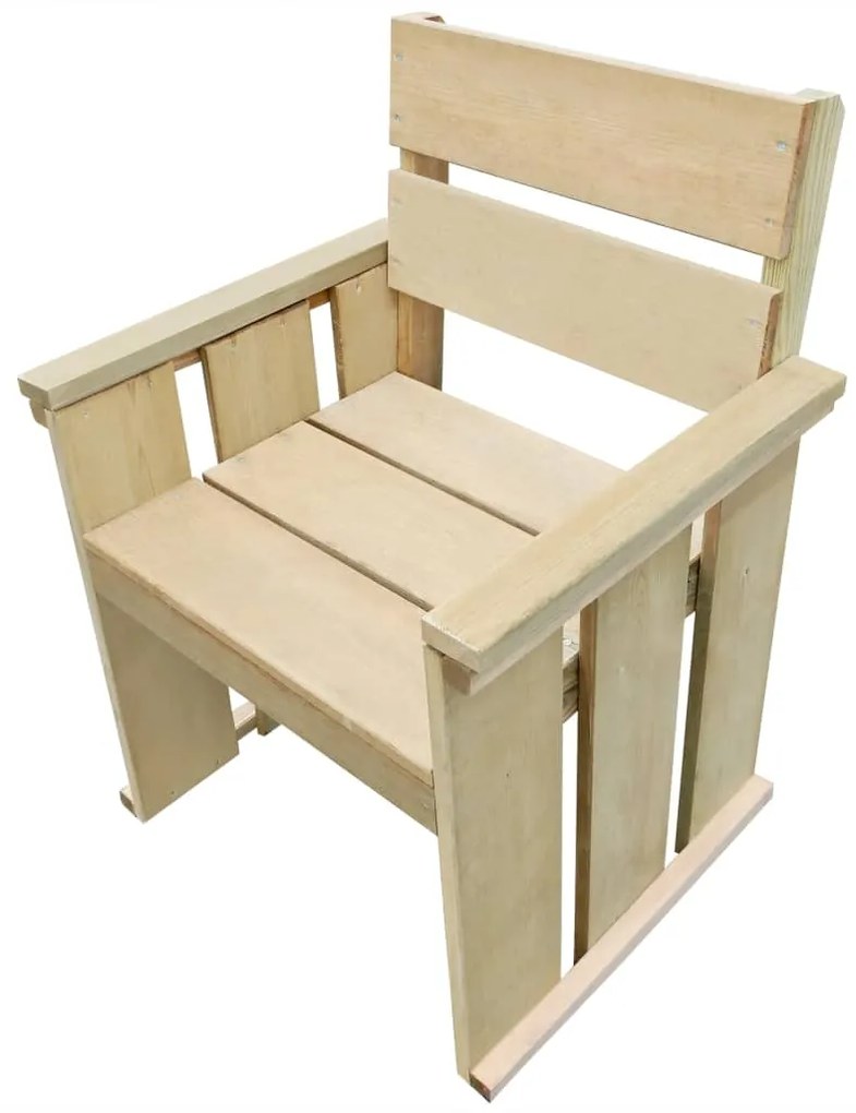 5 pcs conjunto de jantar para exterior pinho impregnado