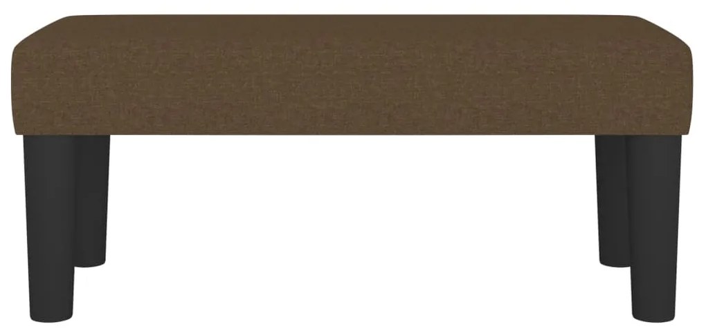 Banco 70x30x30 cm tecido castanho-escuro