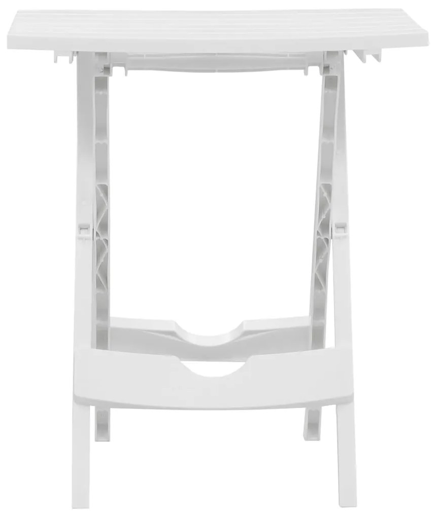 Mesa de jardim dobrável 45,5x38,5x50 cm branco