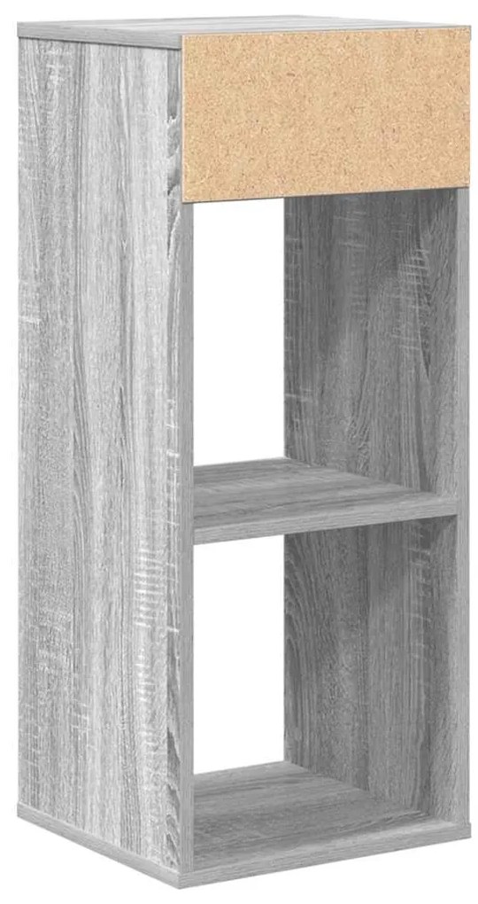 Estante cinzento sonoma 34x31x80 cm derivados de madeira