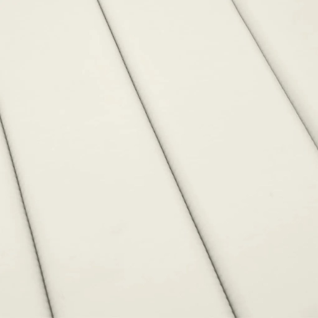 Almofadão para espreguiçadeira 200x60x4cm mesclado tecido creme
