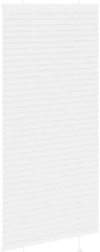 Branco Plissada Cega 55x100 cm Largura Tecido 54,4 cm Poliéster