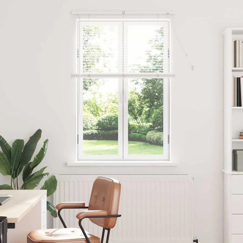 Persiana de Janela com cortinas Outros Manual Branco 80 x 130 cm Alumí