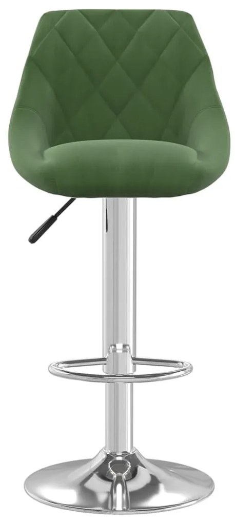Bancos de bar 2 pcs veludo verde-escuro