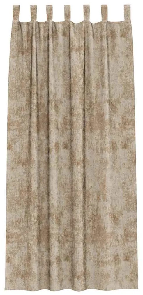 Cortinas de Veludo 2 pcs com Ilhós Champagne 245x140 cm