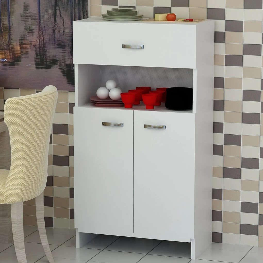 Armário Multiusos Anı – Branco – 60x101,8x31,8 cm