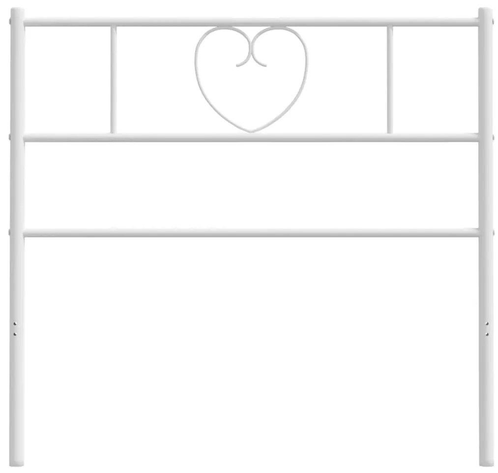 Cabeceira de cama 75 cm metal branco