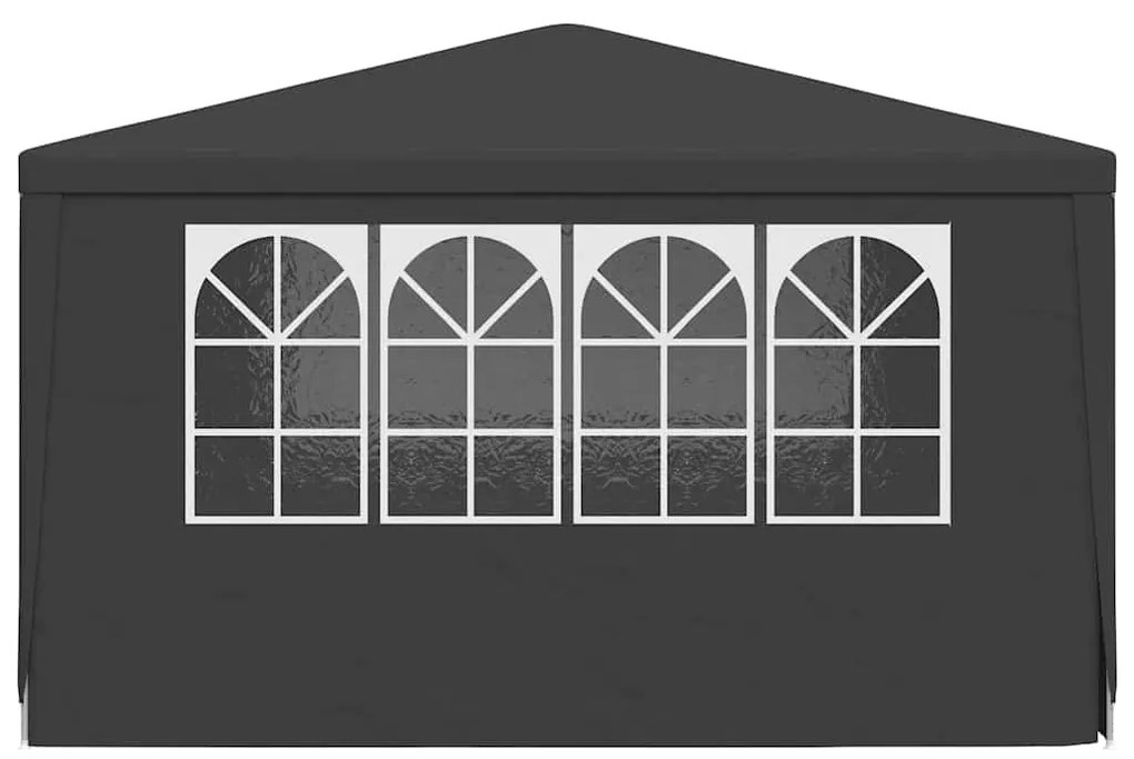 Tenda festas com paredes laterais 4x4m 90g/m² antracite