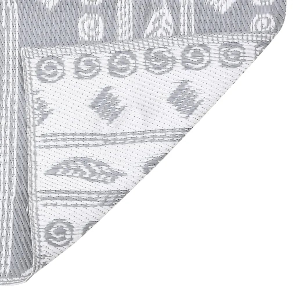 Tapete de exterior 160x230 cm ARAKIL PP cinzento