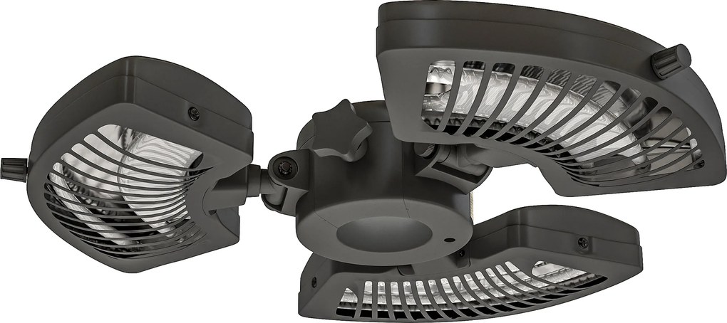 Outsunny Aquecedor por Infravermelhos para Chapéu de Sol 2400W Aquecedor Exterior Elétrico de Alumínio com 3 Níveis de Aquecimento Ø55x8 cm Preto | Aosom Portugal