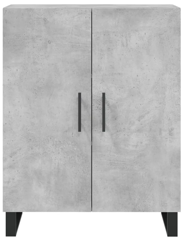 Aparador 69,5x34x90 cm madeira processada cinza cimento