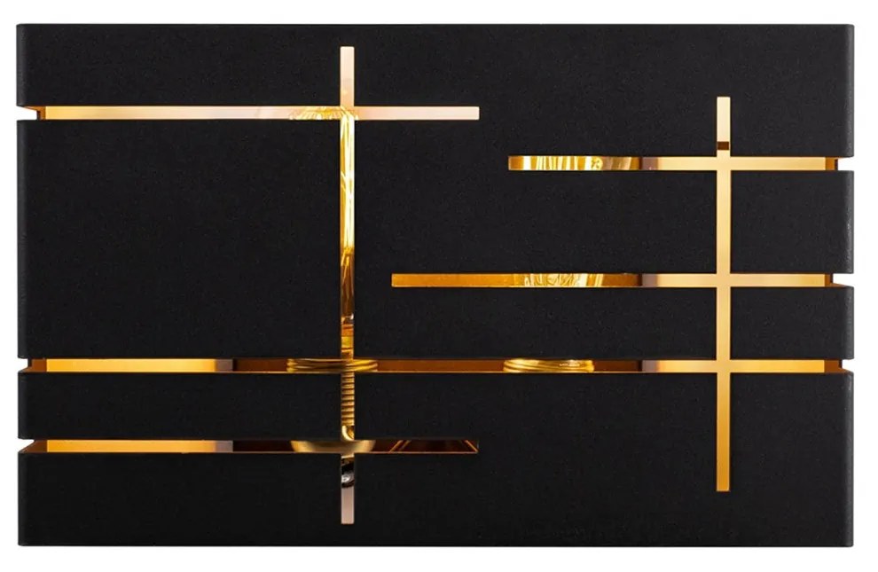 **** Aplique de Parede 622 – Preto – 35 x 10 x 22 cm

**