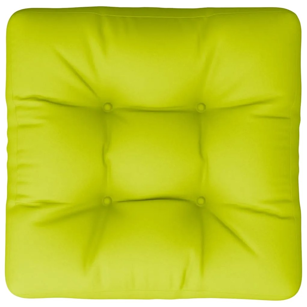 Almofadão para paletes 58x58x10 cm tecido verde brilhante