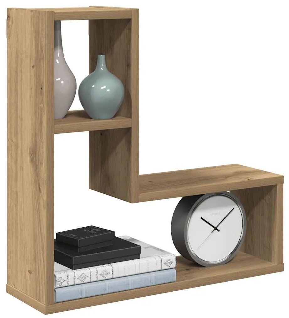 vidaXL Prateleiras cubo 2 pcs derivados de madeira carvalho artisiano