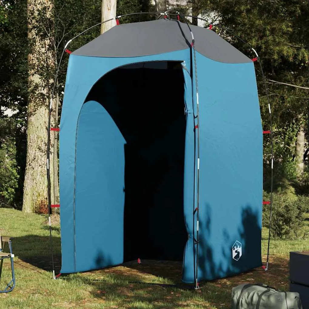 vidaXL Tenda para duche impermeável azul
