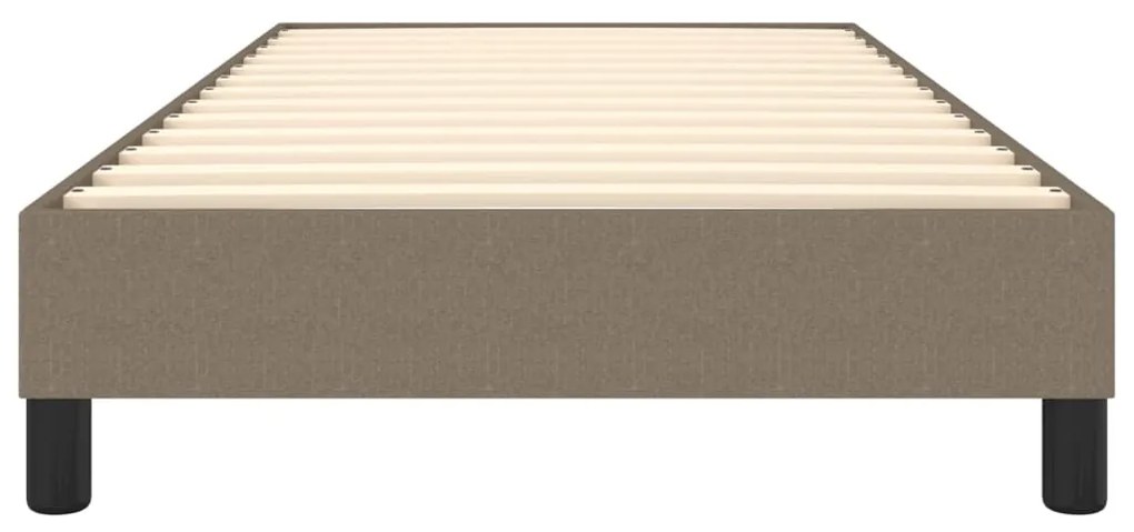 Estrutura de cama sem colchão 90x190 cm tecido cinzento