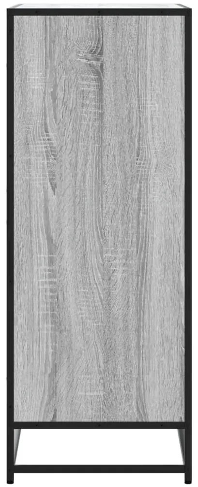 Sapateira 75x38x97,5 cm deriv. de madeira/metal cinzento sonoma