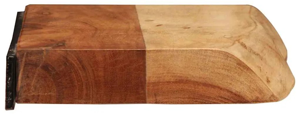Prateleiras parede 2 pcs 40x20x3,5 cm madeira de acácia maciça