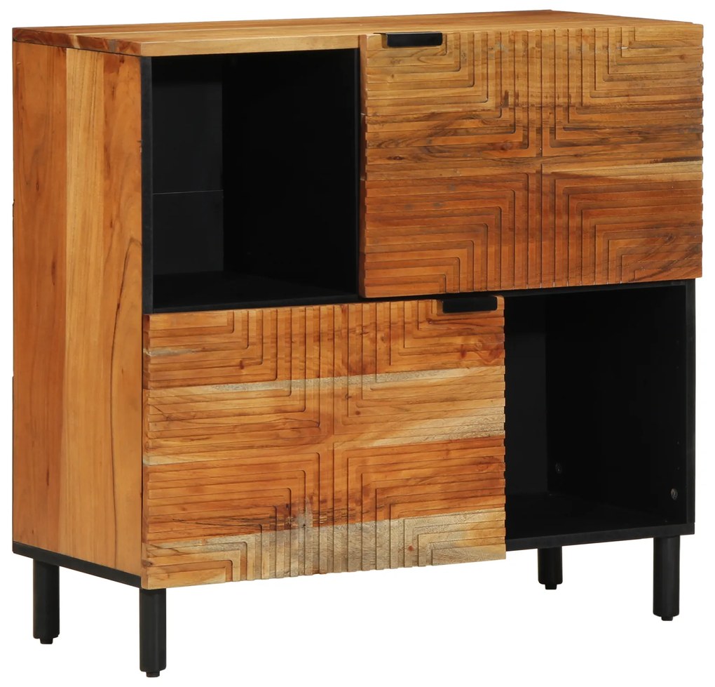 vidaXL Estante 80x33x75 cm Madeira Sólida de Acácia