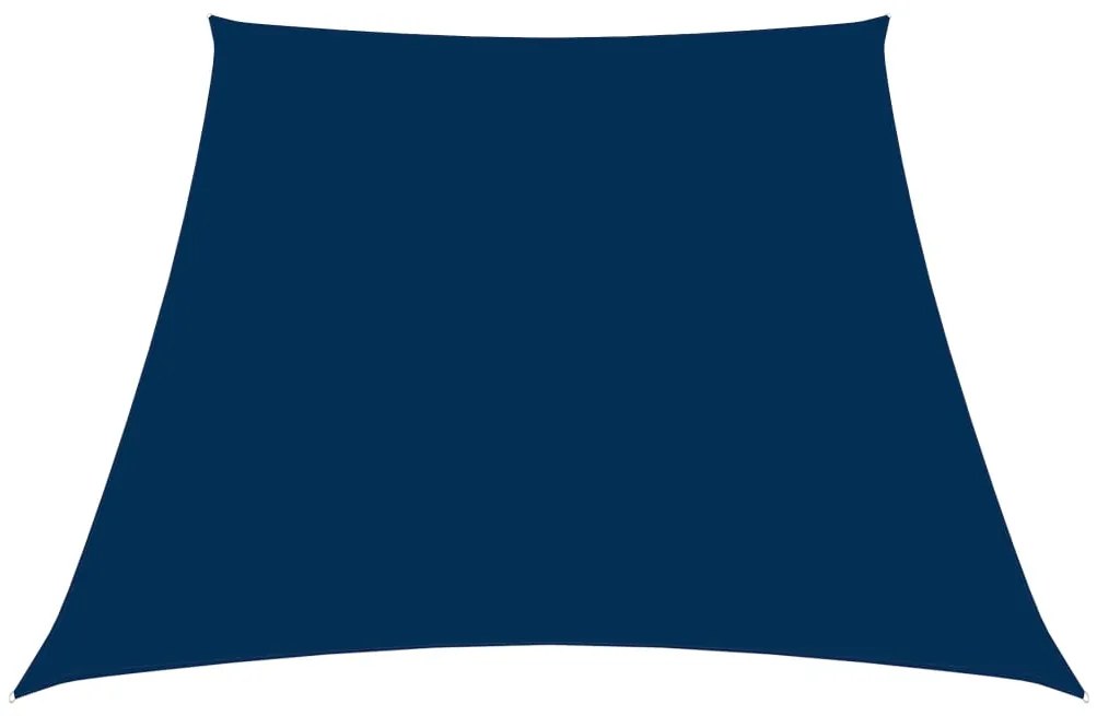 vidaXL Para-sol estilo vela tecido oxford trapézio 3/4x3 m azul