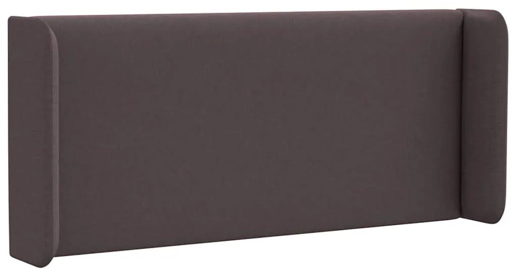Arestas de Cabeceira 2 pcs Quadradas de Tecido Castanho Escuro