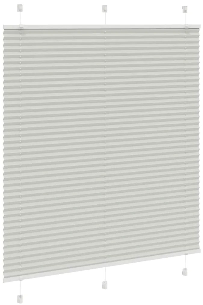 Plissado Cego Cinzento Luz 115x150 cm Largura Tecido 114,4cm