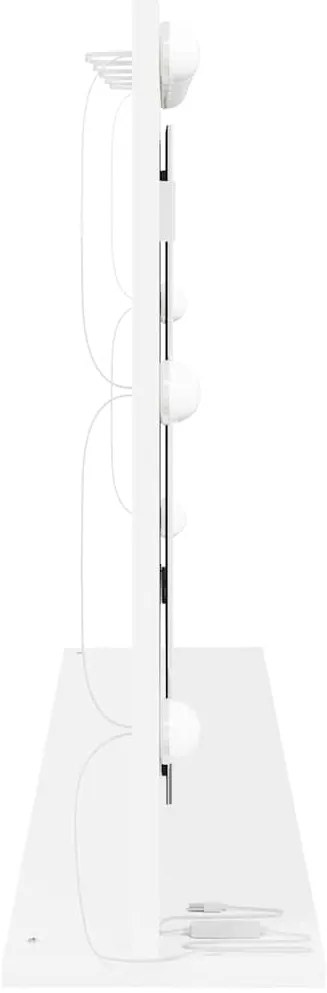 Espelho de maquilhagem com Luzes LED Branco 100x55x18 cm