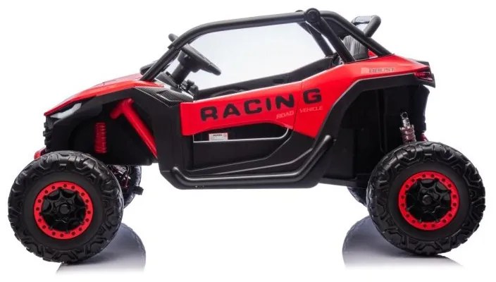 Carro elétrico infantil Racing Road 24V 2 Lugares 4x4 Rodas EVA Vermelho