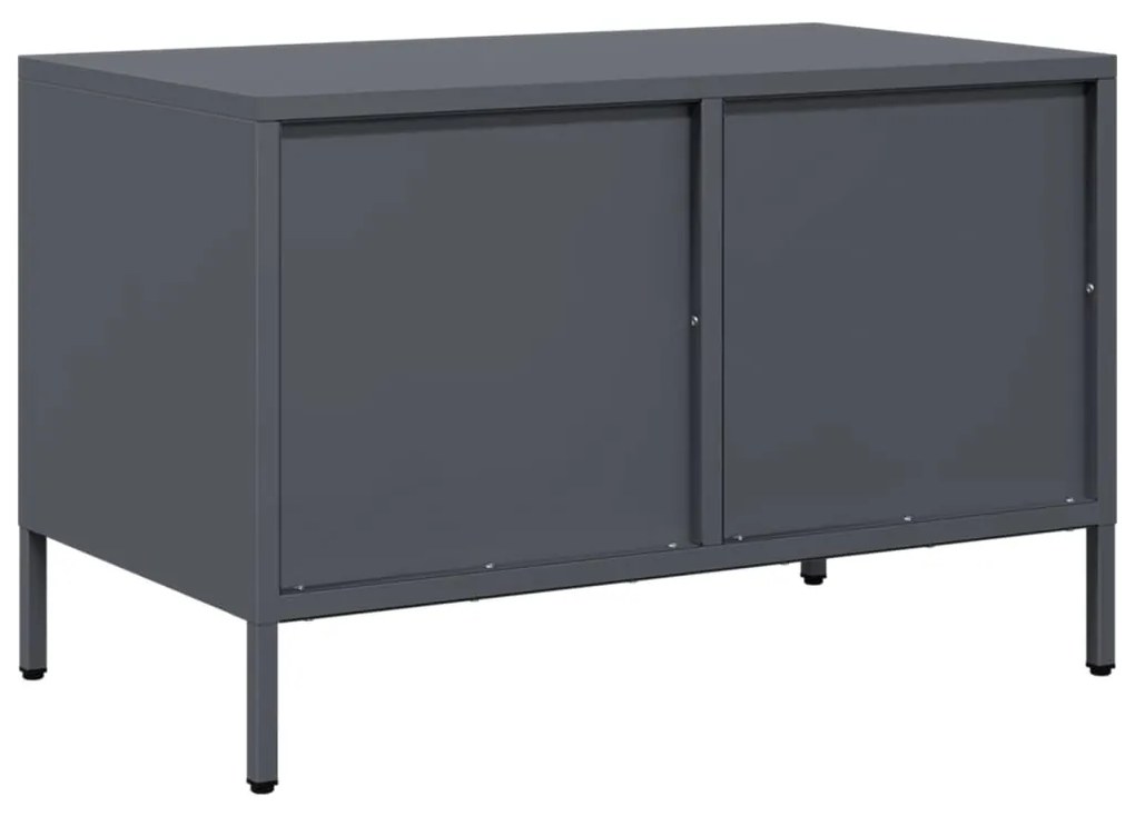 Móvel de TV 68x39x43,5 cm aço laminado a frio antracite