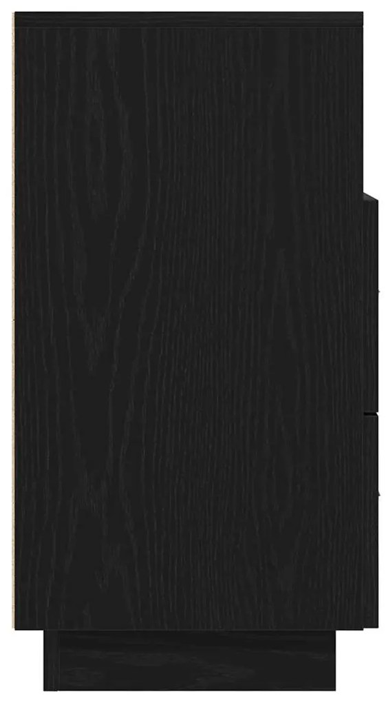Mesas de cabeceira 2 pcs com 2 gavetas 36x36x68 cm preto