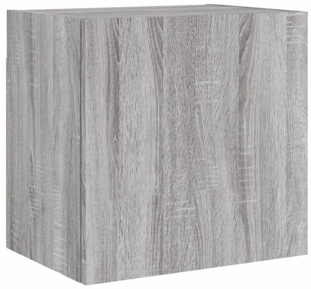 Móveis parede TV 2pcs 40,5x30x40 cm deriv. madeira cinza sonoma