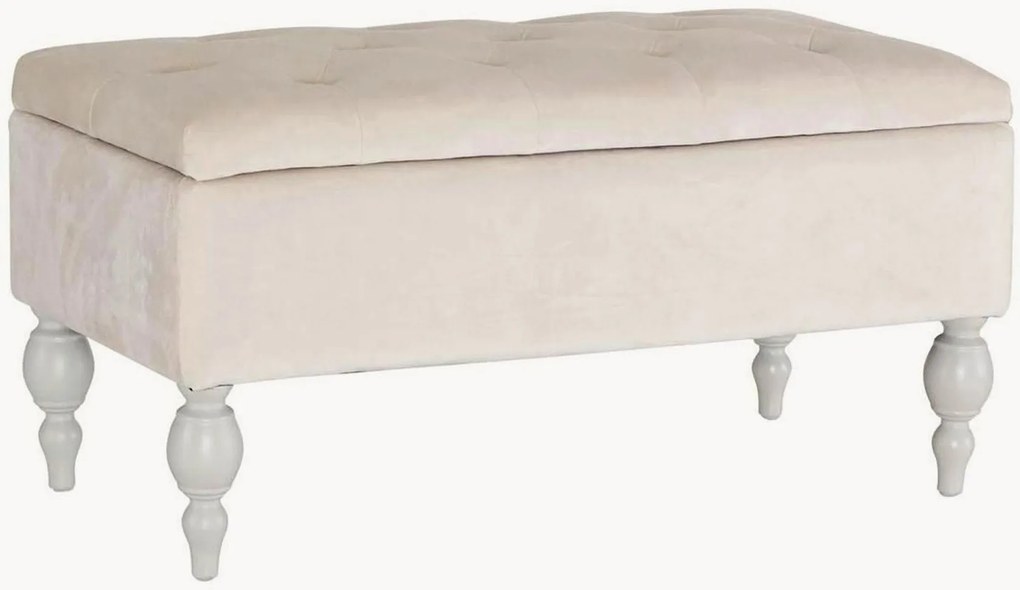 Banco de arrumação em veludo Bella