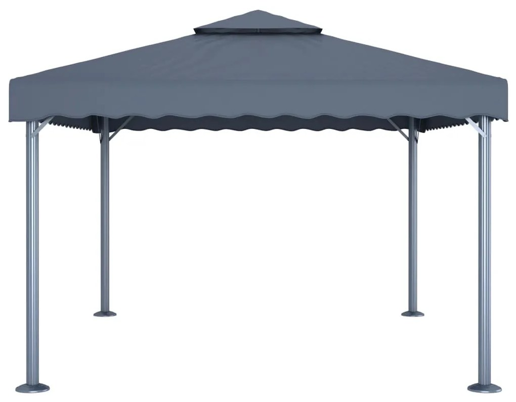 Gazebo 400x300 cm alumínio antracite